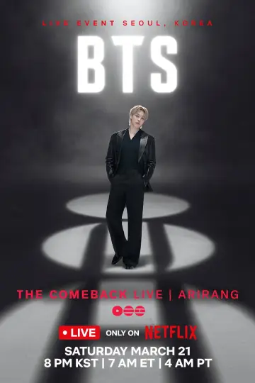 Poster to the movie "BTS THE COMEBACK LIVE | ARIRANG" #761346